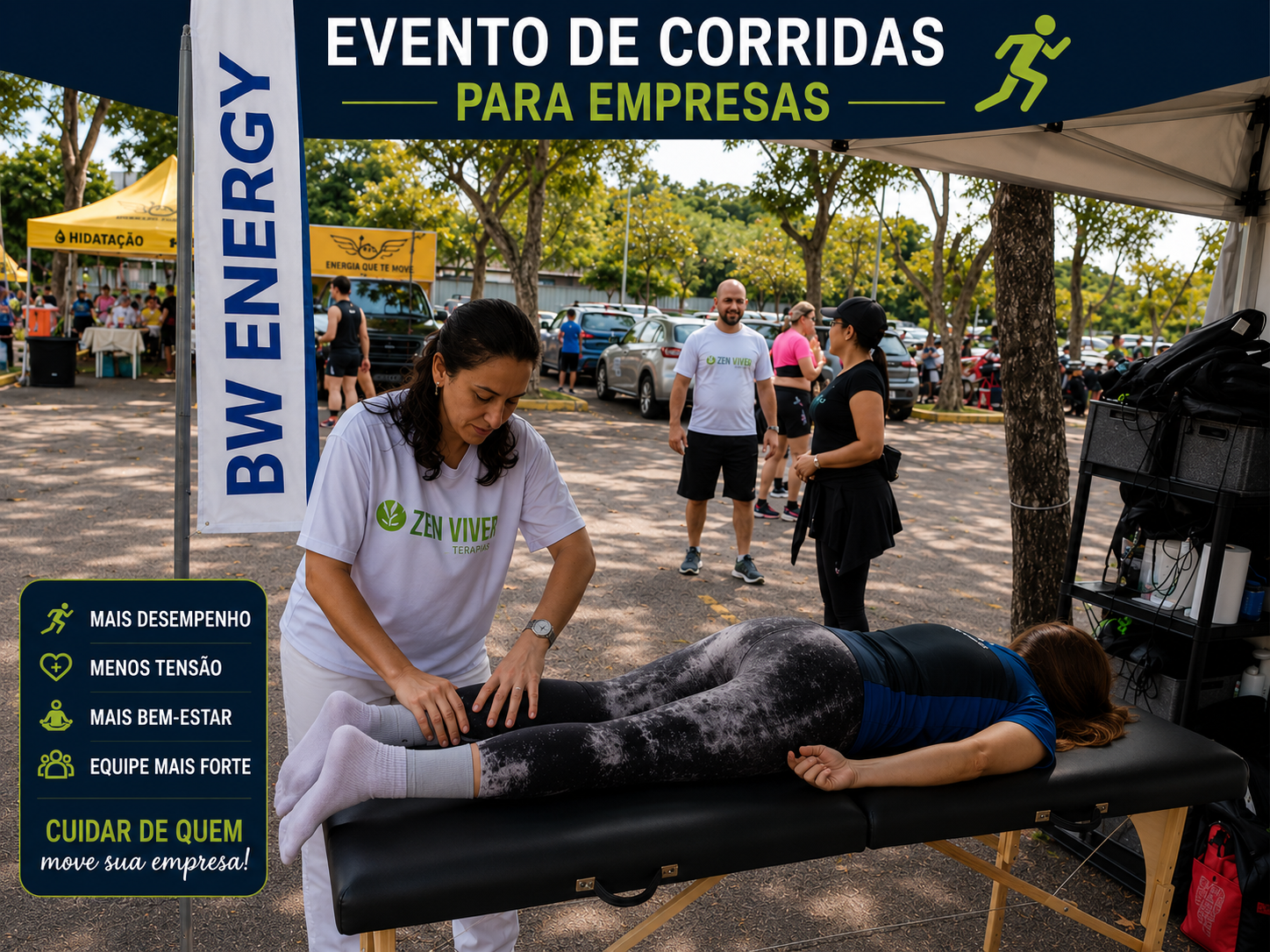 Evento de corrida e atividade física corporativa RJ