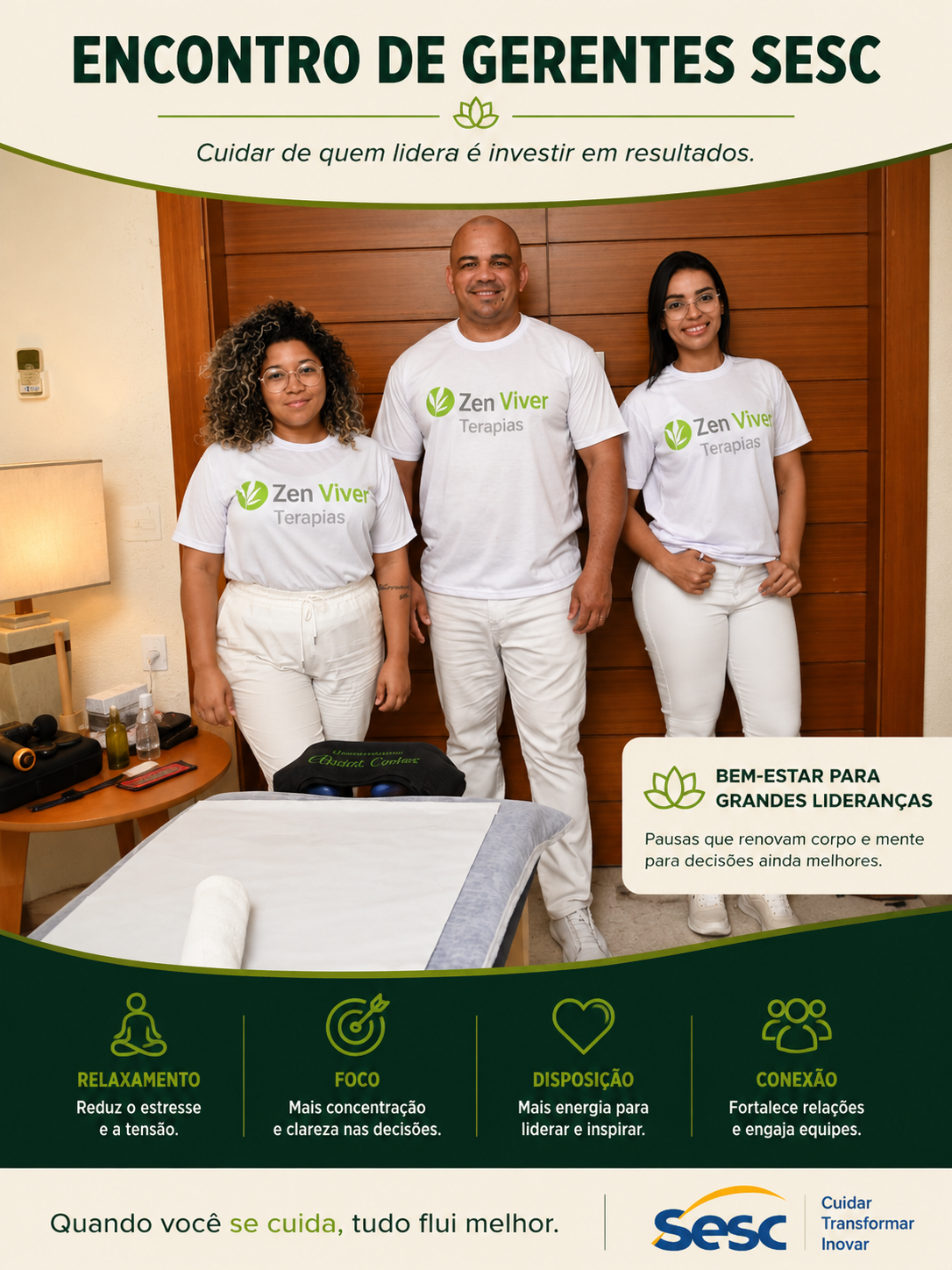 Evento SESC Rio de Janeiro — massagem e saúde no trabalho