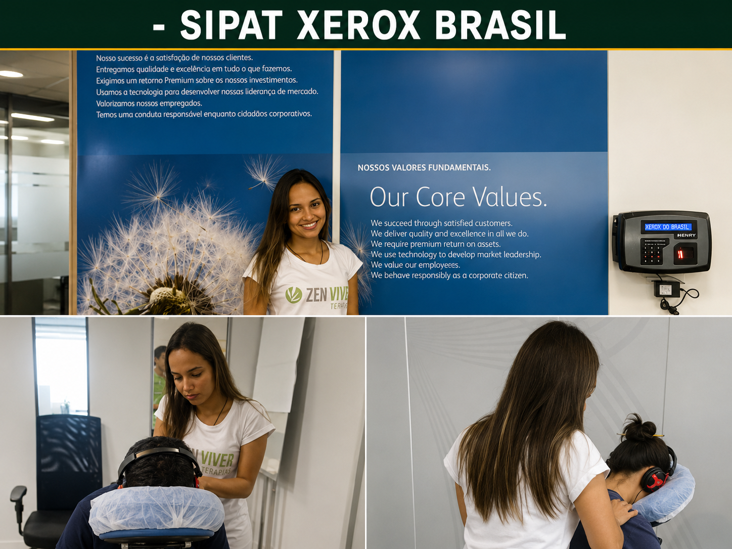 Evento Xerox Rio de Janeiro — massagem in company