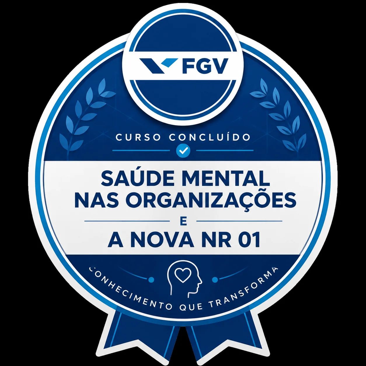 Conteúdo sobre saúde mental nas organizações e a nova NR-1, em parceria com a FGV