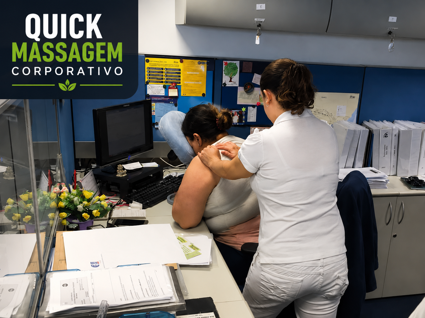 Quick Massage corporativo Rio de Janeiro — massagem in company Zen Viver